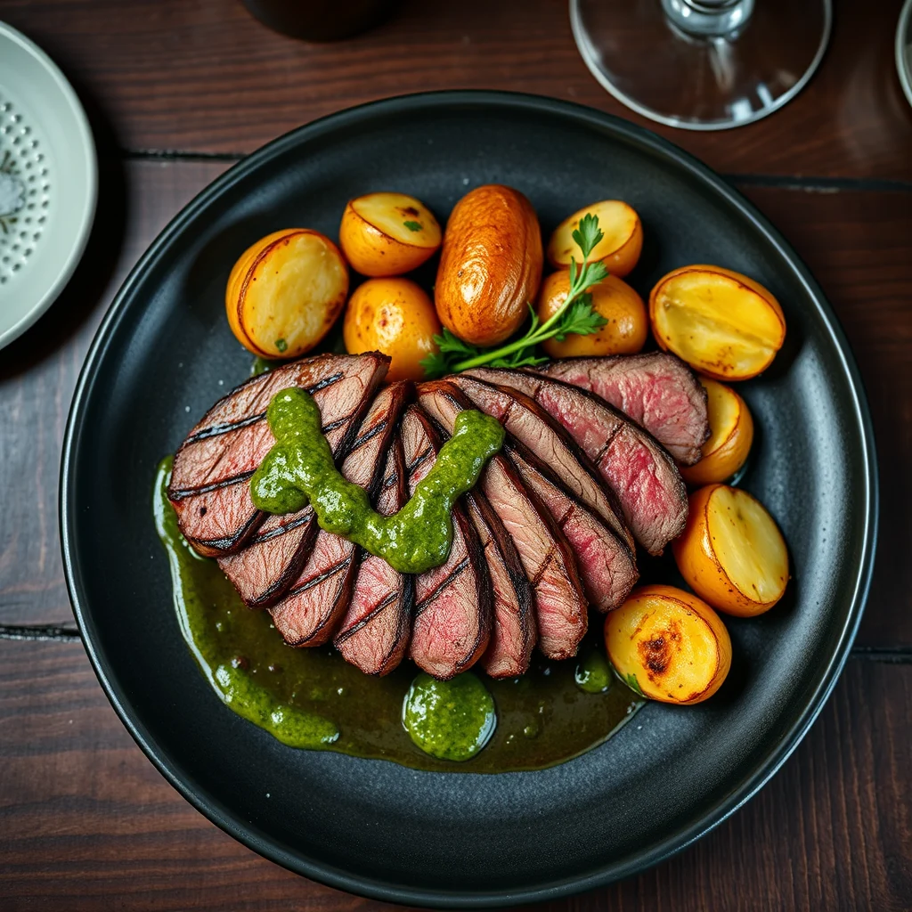 Solomillo con chimichurri