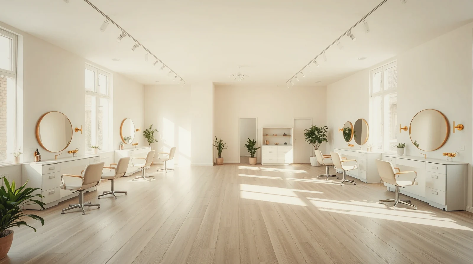 Interior del estudio con luz de calle