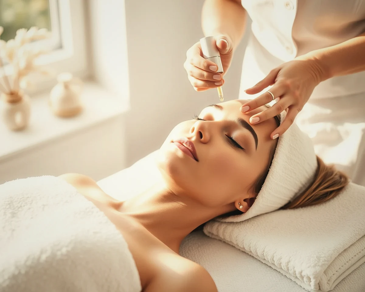 Sesión de estética facial en cabina