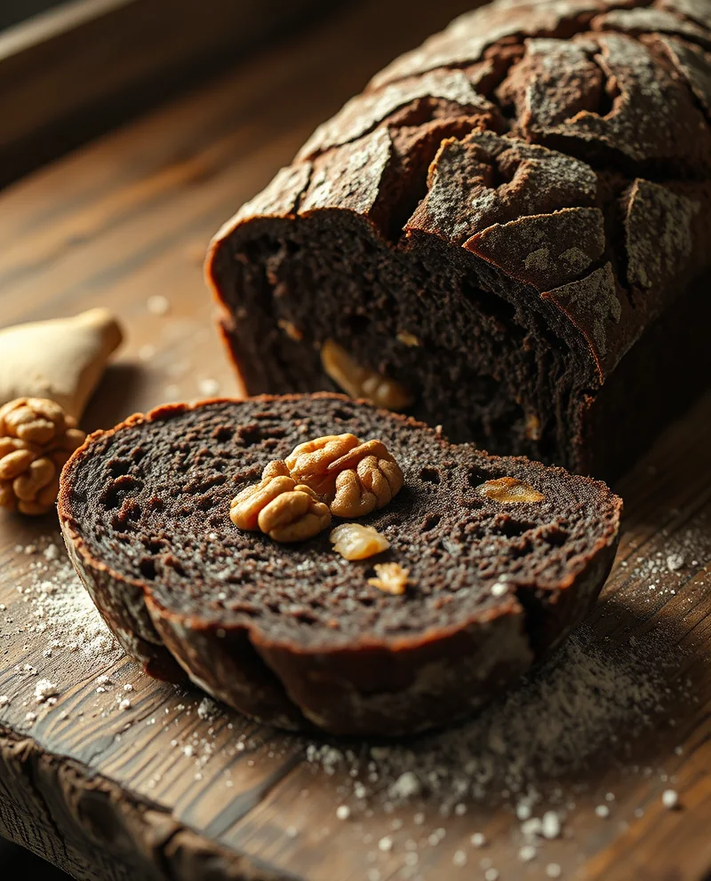 Pan de centeno y nueces