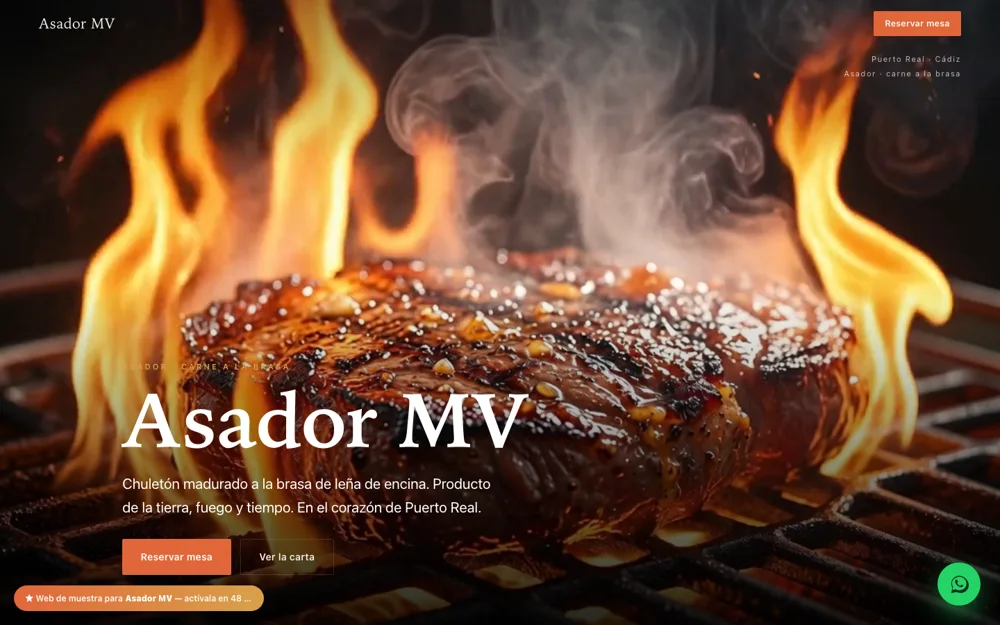 Asador MV — Asador · carne a la brasa