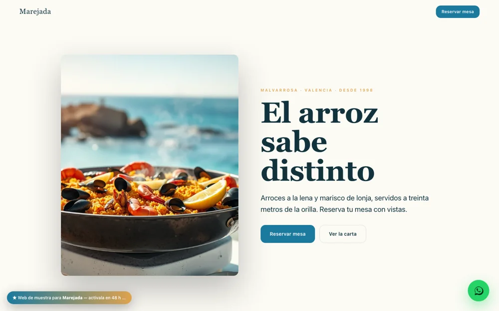 Marejada — Marisqueria y arroceria junto al mar